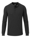 Canyon Waffle Henley | Black Heather