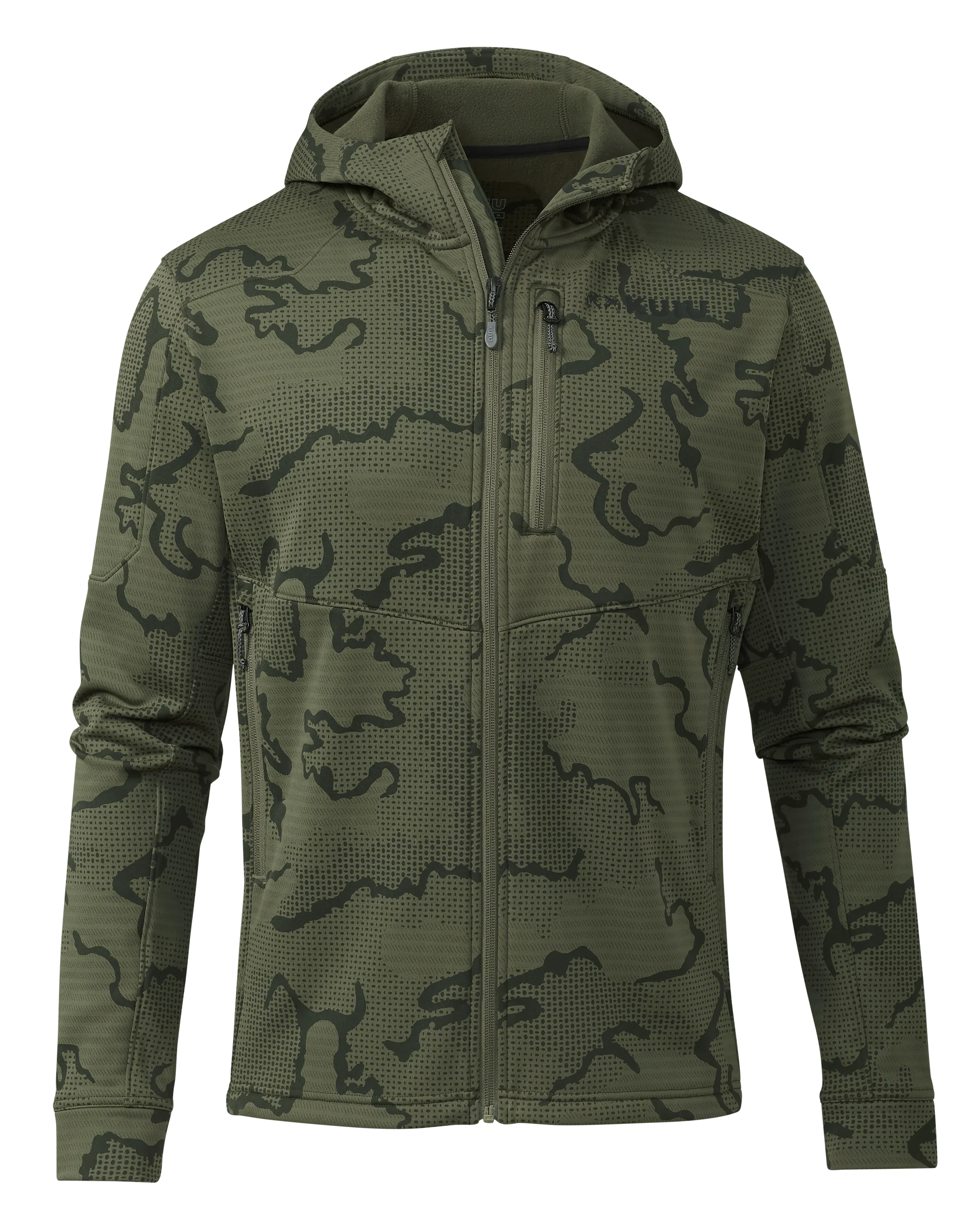 Ridgepoint Fleece Hoodie | Olive Tonal