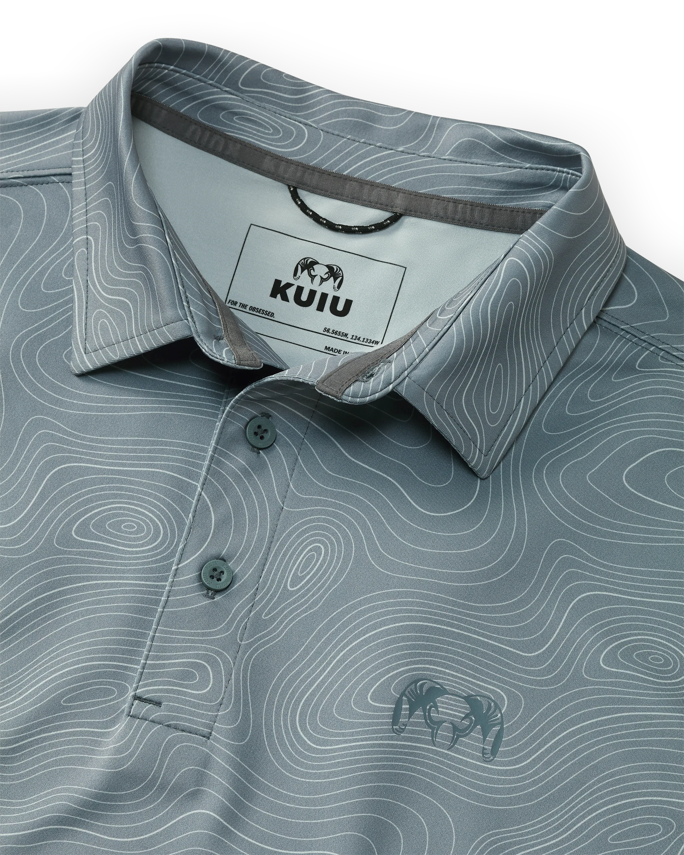 KUIU Performance Polo Topo | Slate Topo