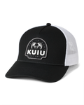 KUIU Here to Hunt Woven Patch Hat | Black/White