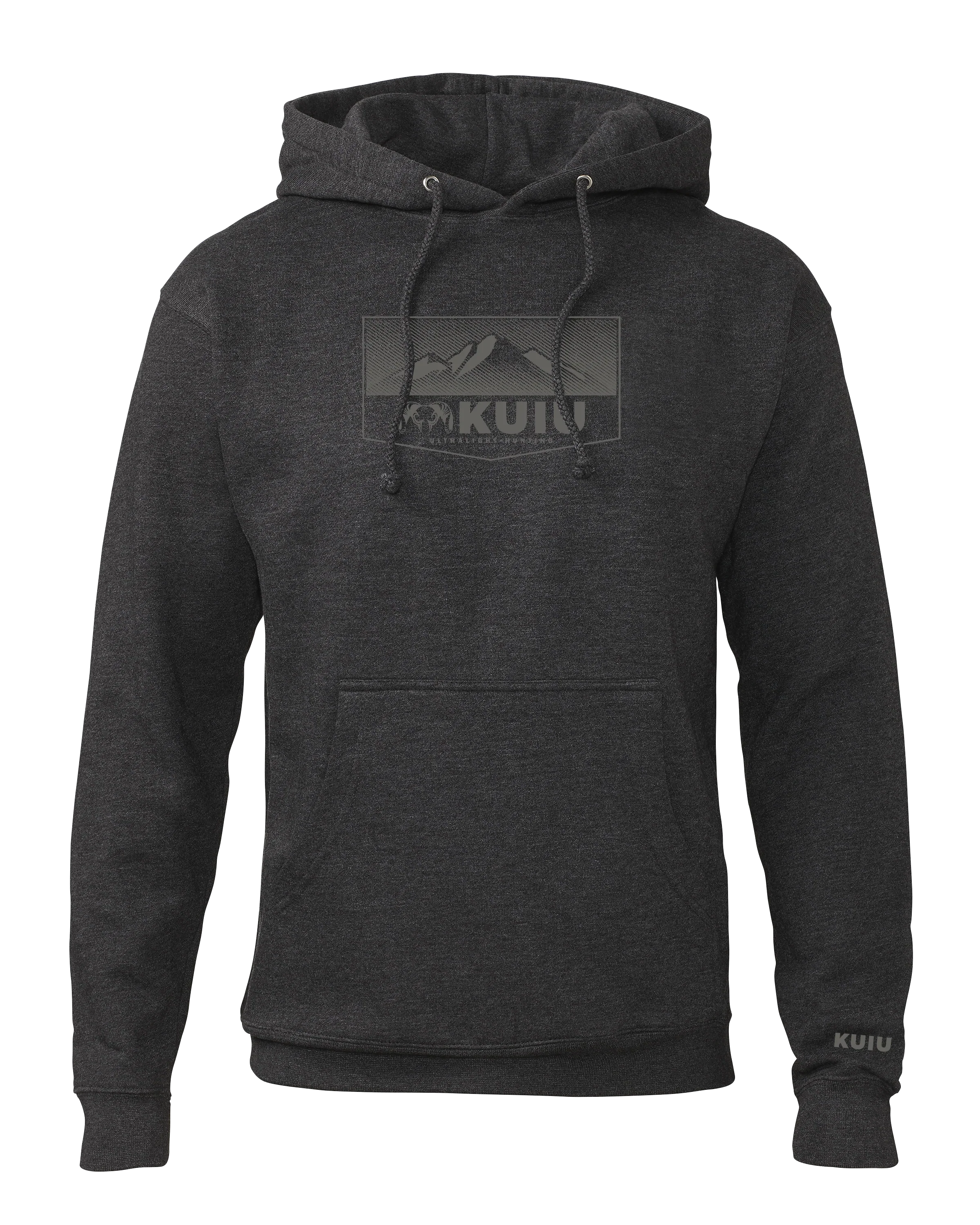 KUIU Ultralight Mountain Logo Hoodie | Charcoal