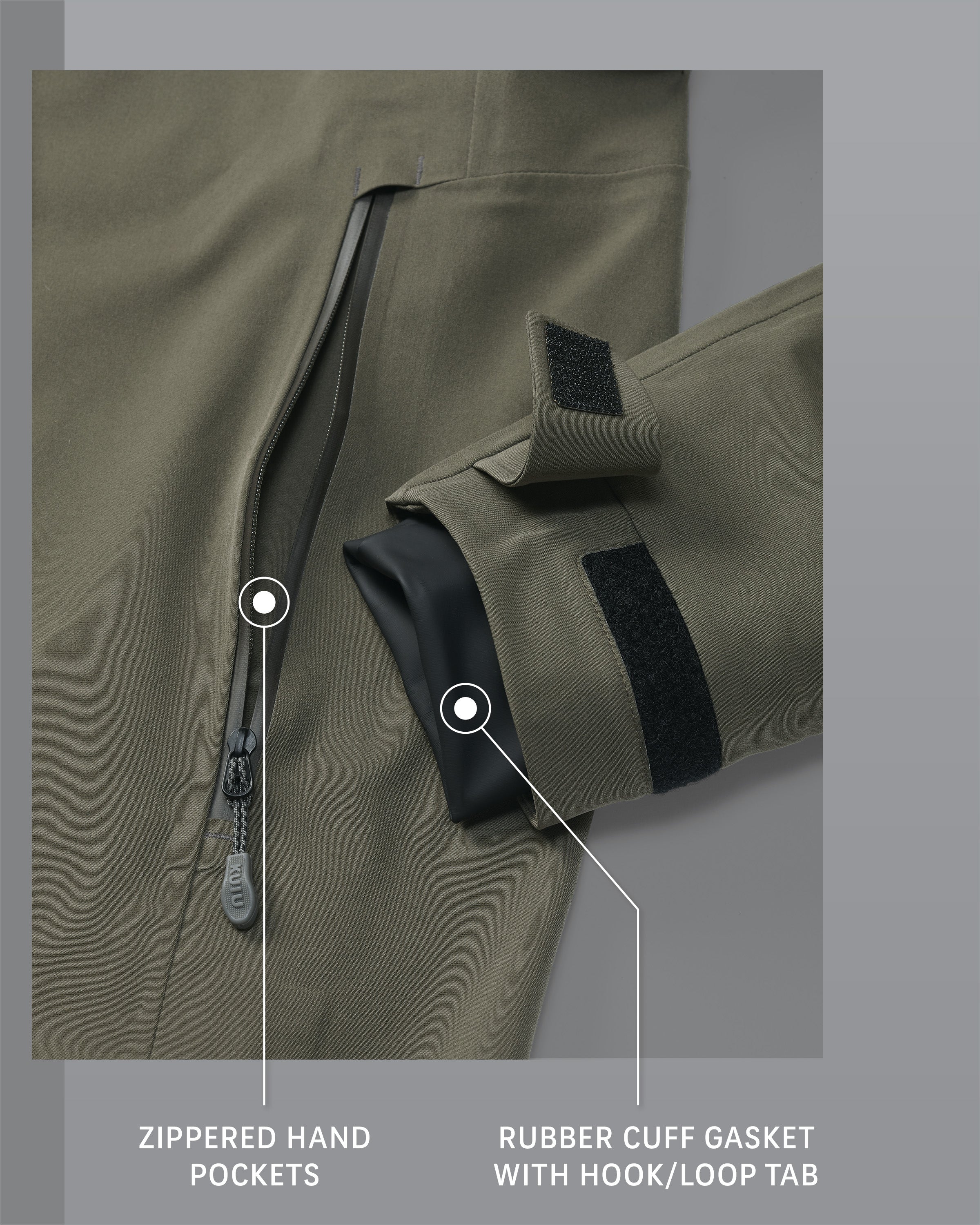 Yukon TR Rain Jacket | Ash