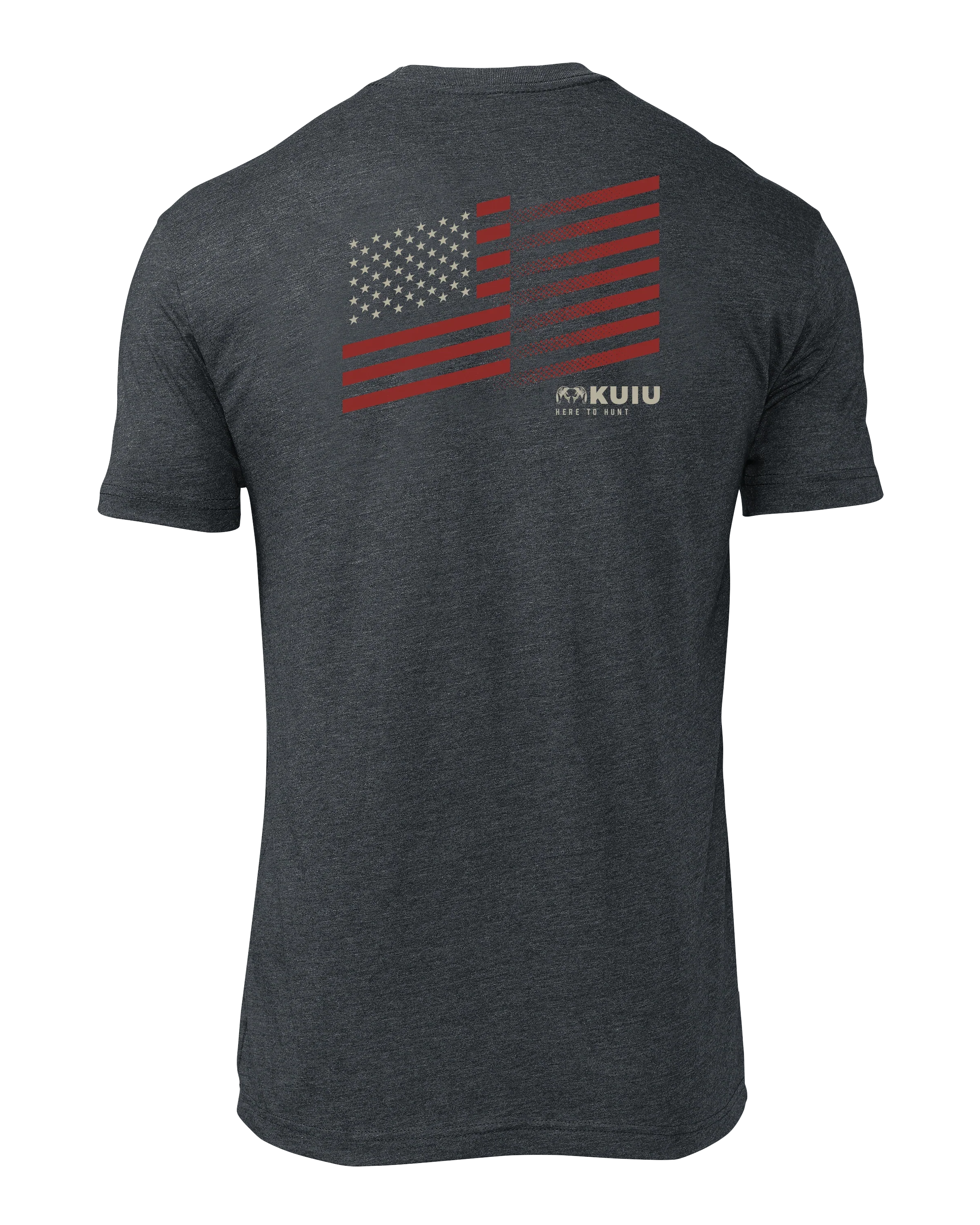 KUIU Retro Flag Fade T-Shirt | Charcoal