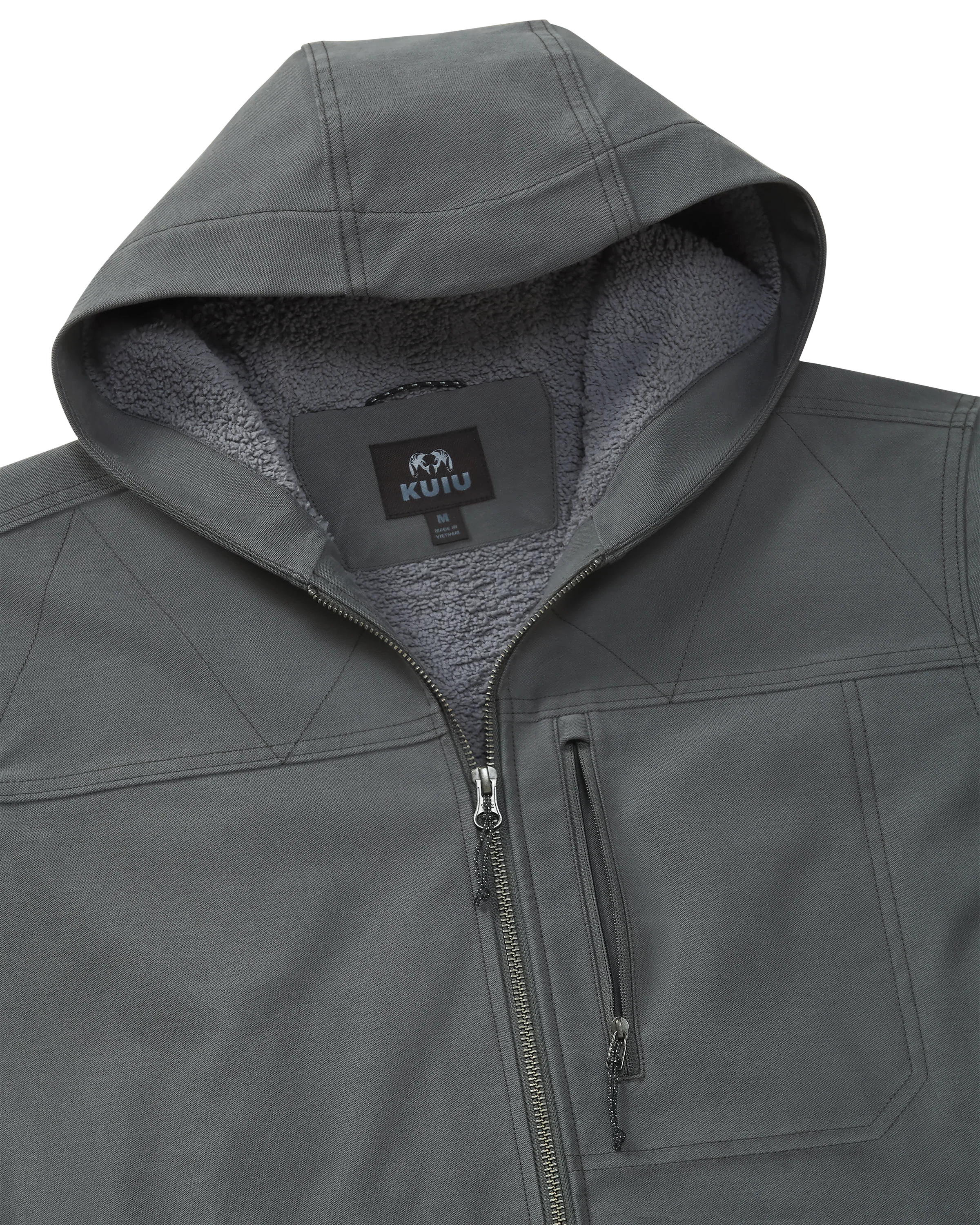 Brawley Hooded Fleece Jacket | Gunmetal