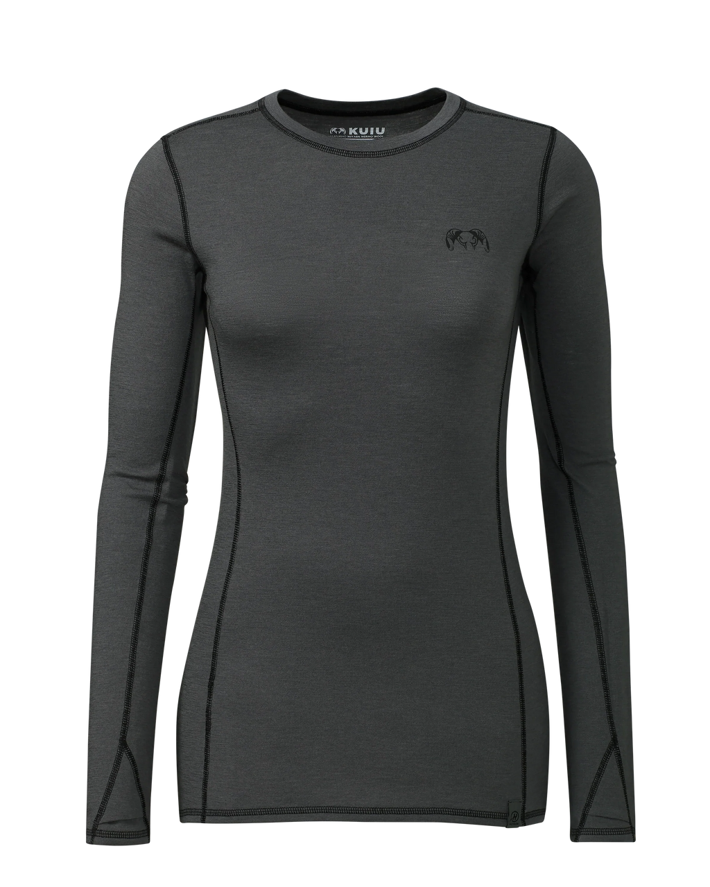 Women's ULTRA Merino 145 LS Crew | Gunmetal