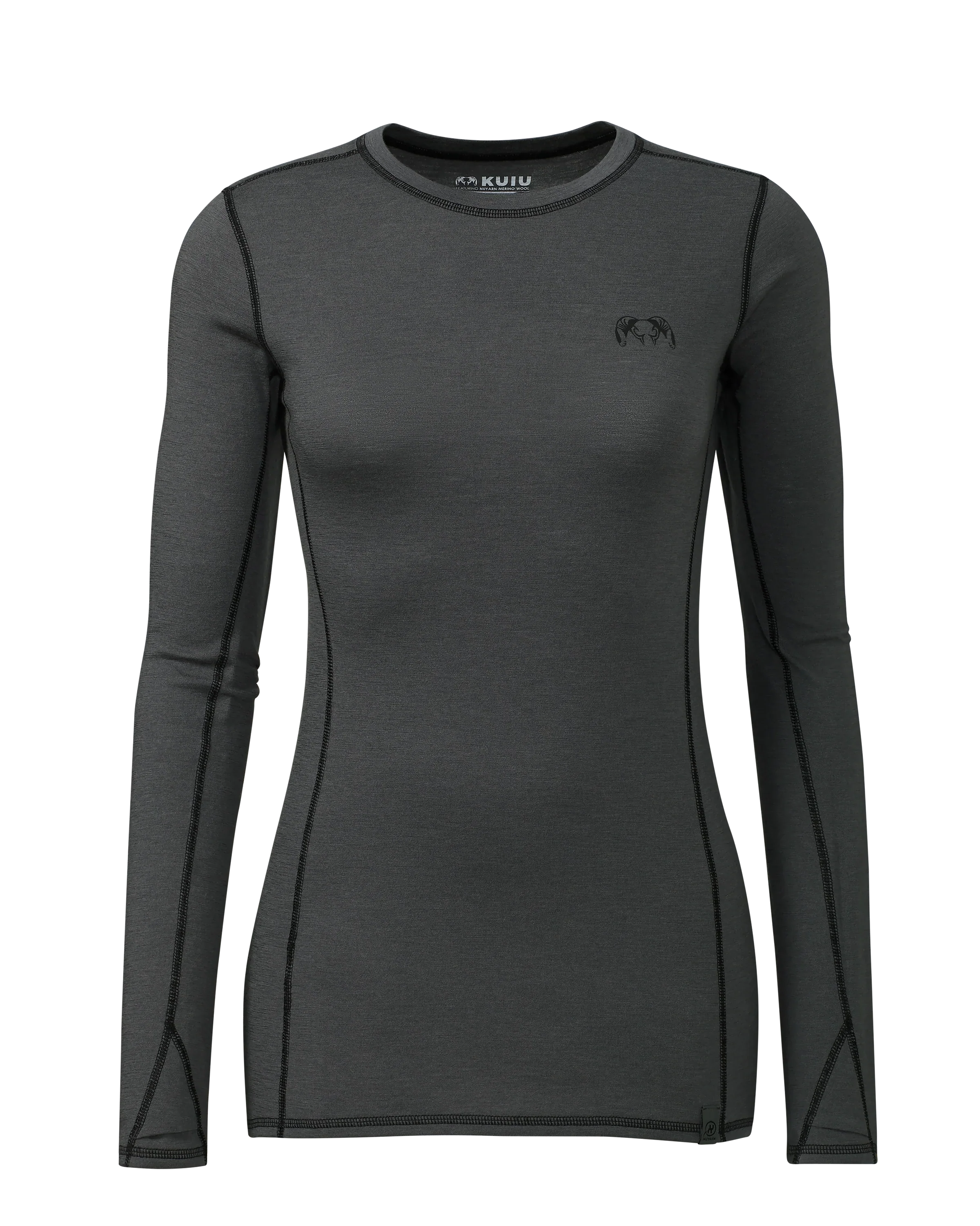 Women's ULTRA Merino 145 LS Crew | Gunmetal