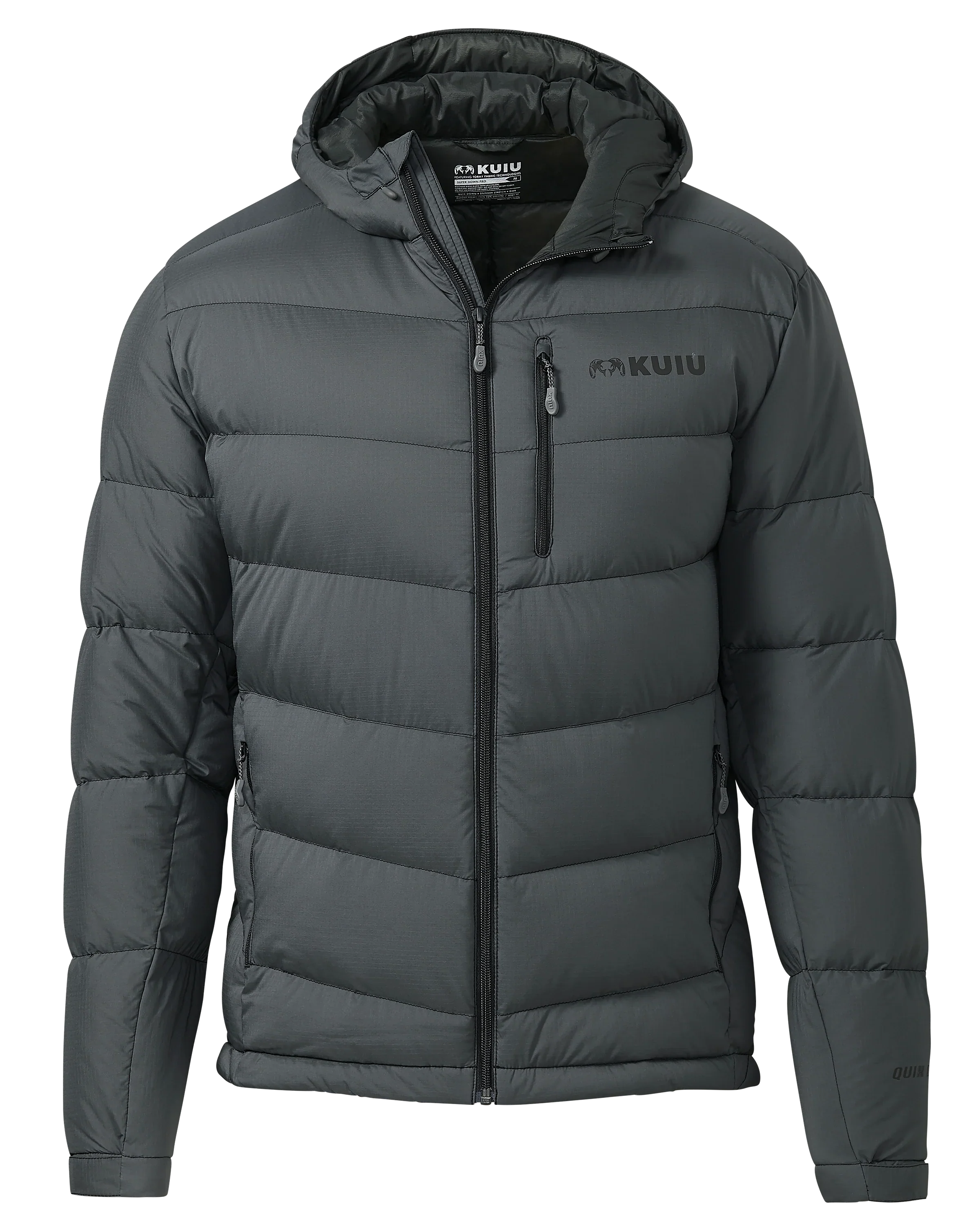 Super Down PRO Hooded Jacket | Gunmetal